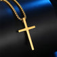 Smooth Simple Titanium Cross Pendant Male And Female Personality Necklace BloomIris