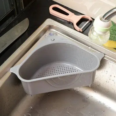 Kitchen Sink Triangle Drain Basket drainer suction Cup