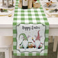 Light Luxury Wood Grain Bottom Easter Cotton And Linen Table Flag BloomIris