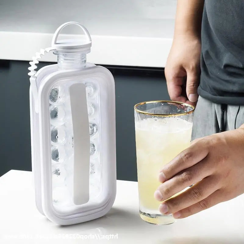 Portable 2-in-1 Ice Tray Ice Mold Maker and Cube Tray Hypersku