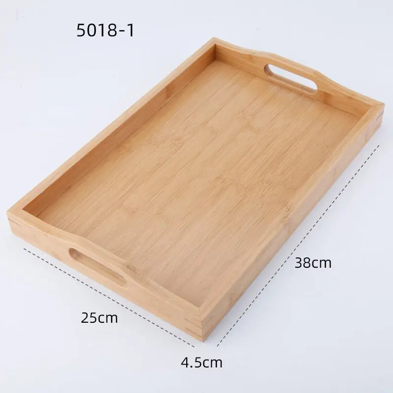 Rectangular Japanese style bamboo tray BloomIris