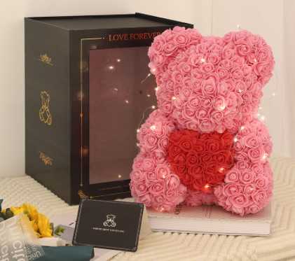 Rose Bear - Gifts - Mother's Day - Flowers Teddy Bear BloomIris